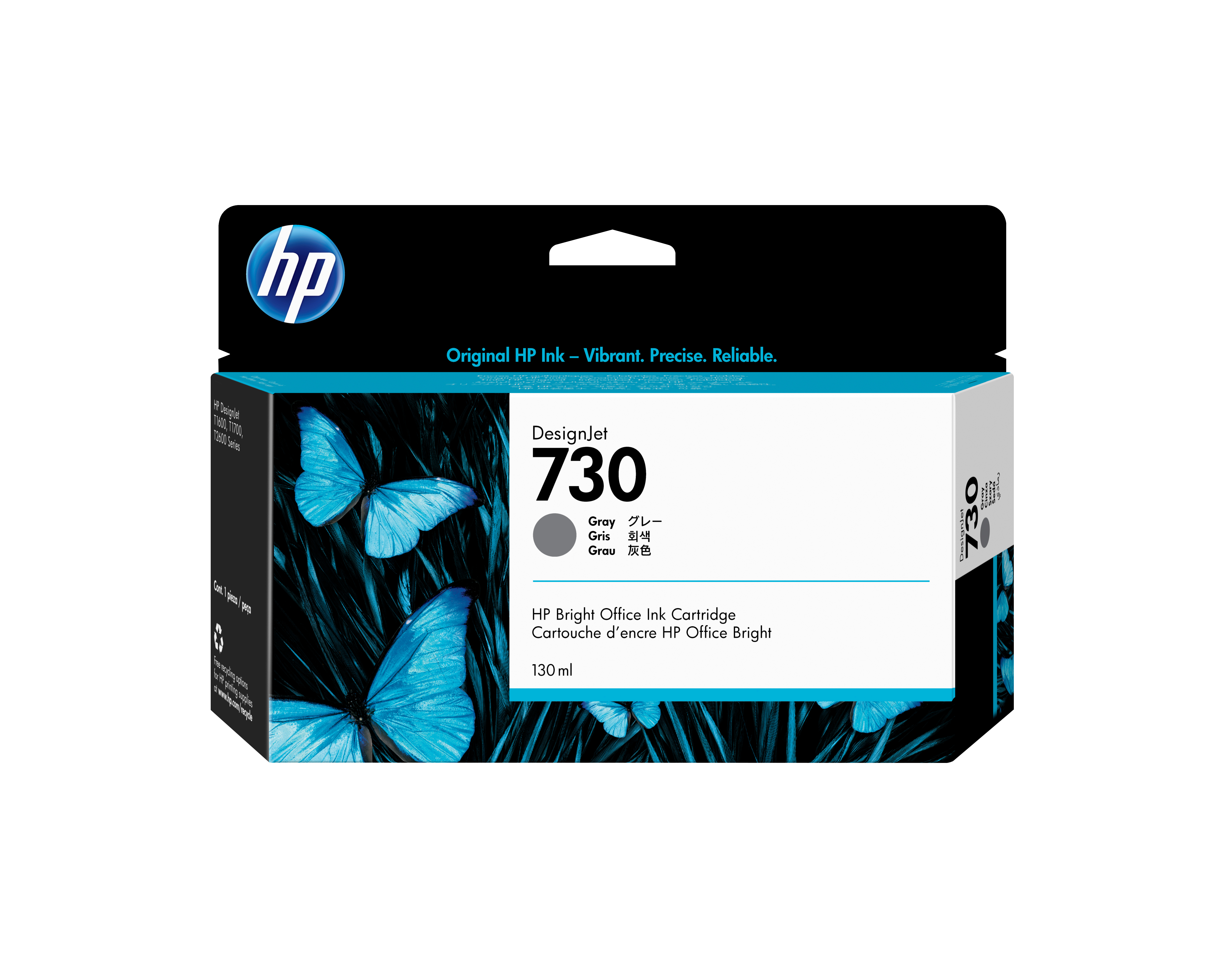 HP Inc. CARTUCHO TINTA HP 730 CINZA 130 ML UK