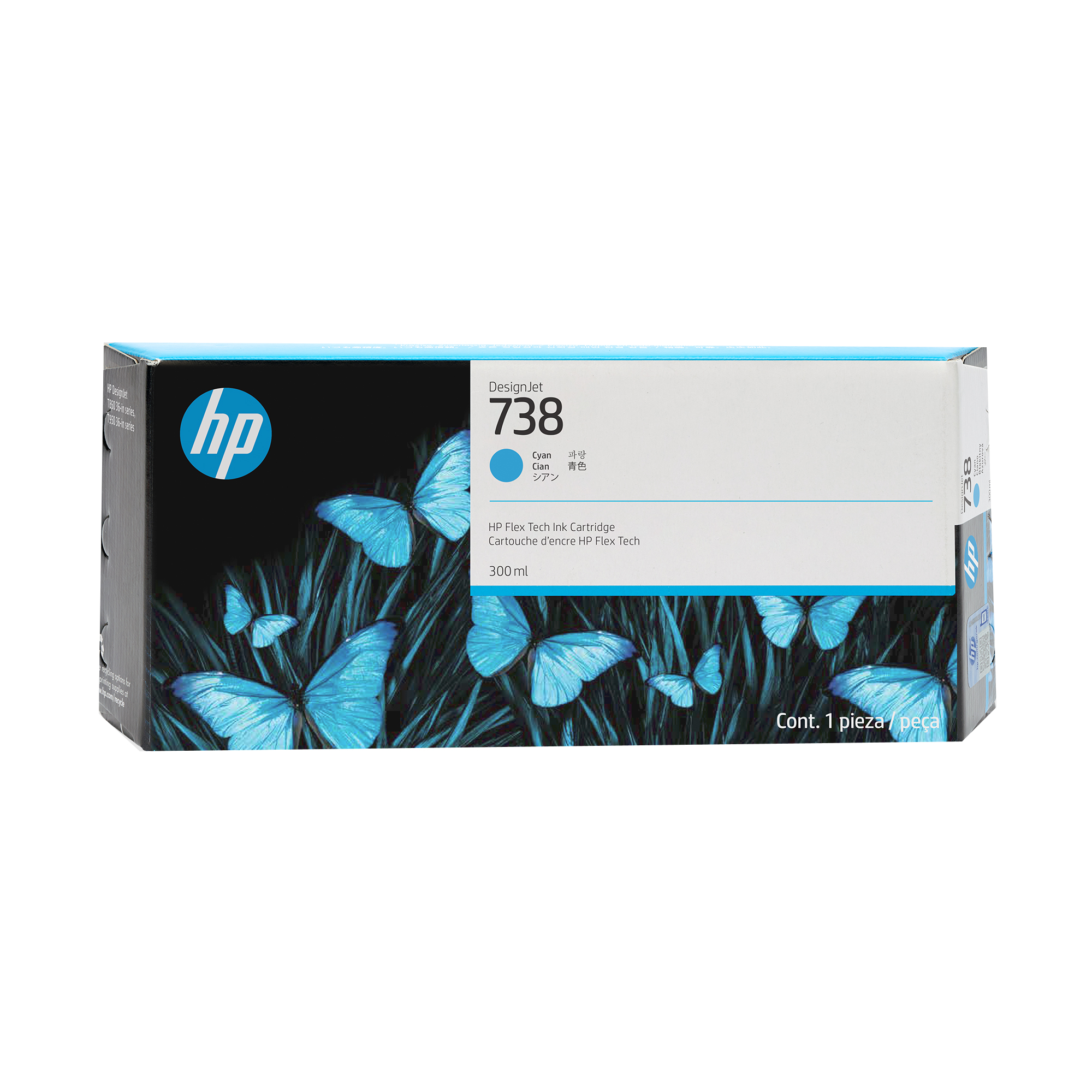 HP Inc. CARTUCHO TINTA HP 738 CIANO 300 ML