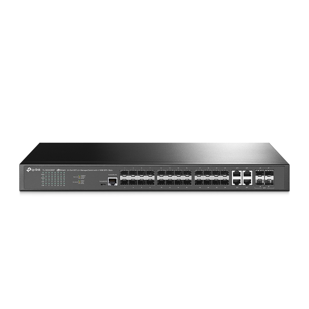 Switch Tp-link Omada 28 PTS Gerenciavel 24P Gigabit SFP 4P Sfp+ 10GE TL-SG3428XF