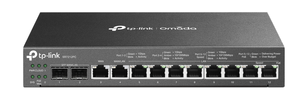 Roteador Tp-link Omada Gigabit VPN - 3 EM 1 ER7212PC