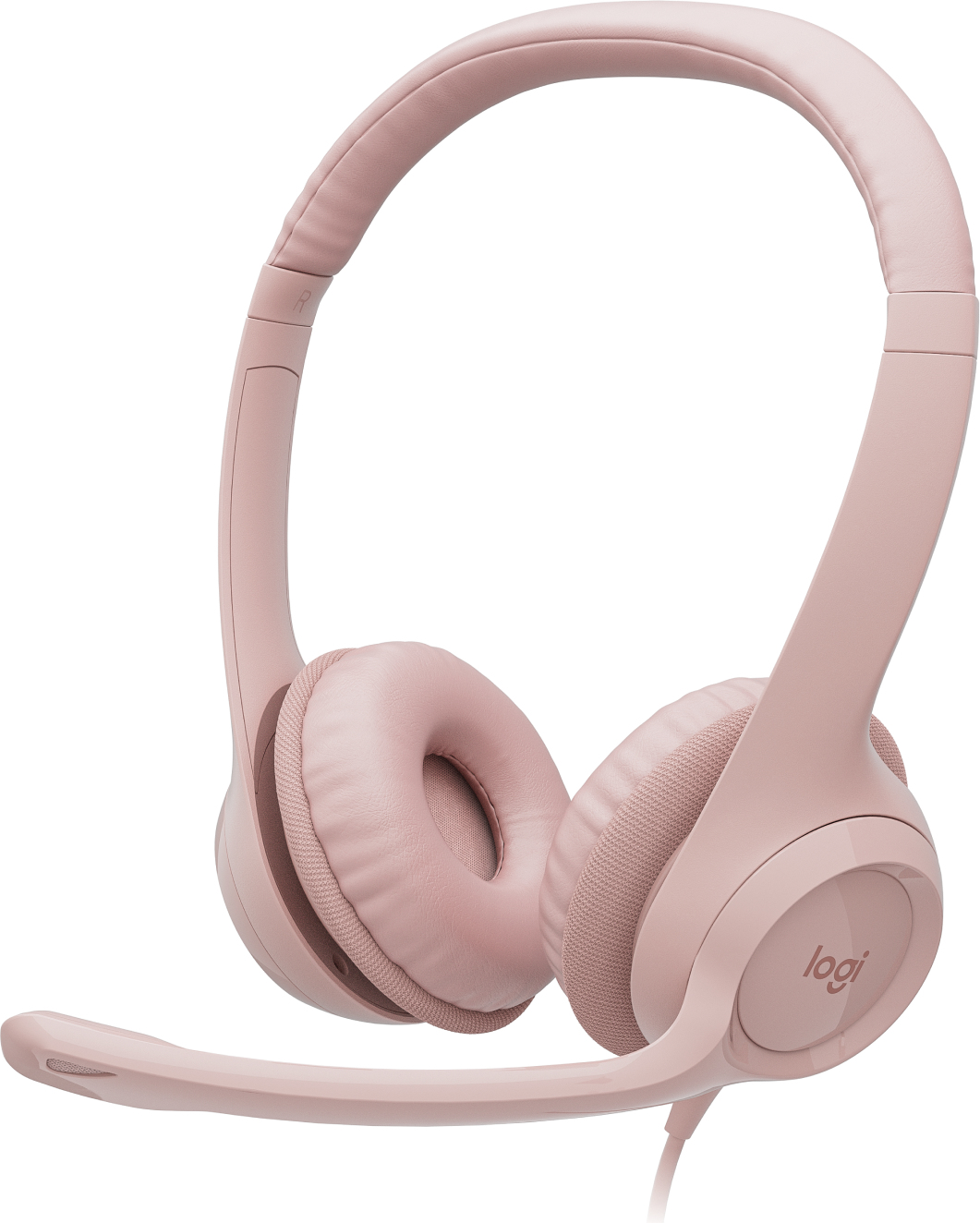 Logitech HEADSET COM FIO ESTEREO USB LOGITECH H390 ROSA B