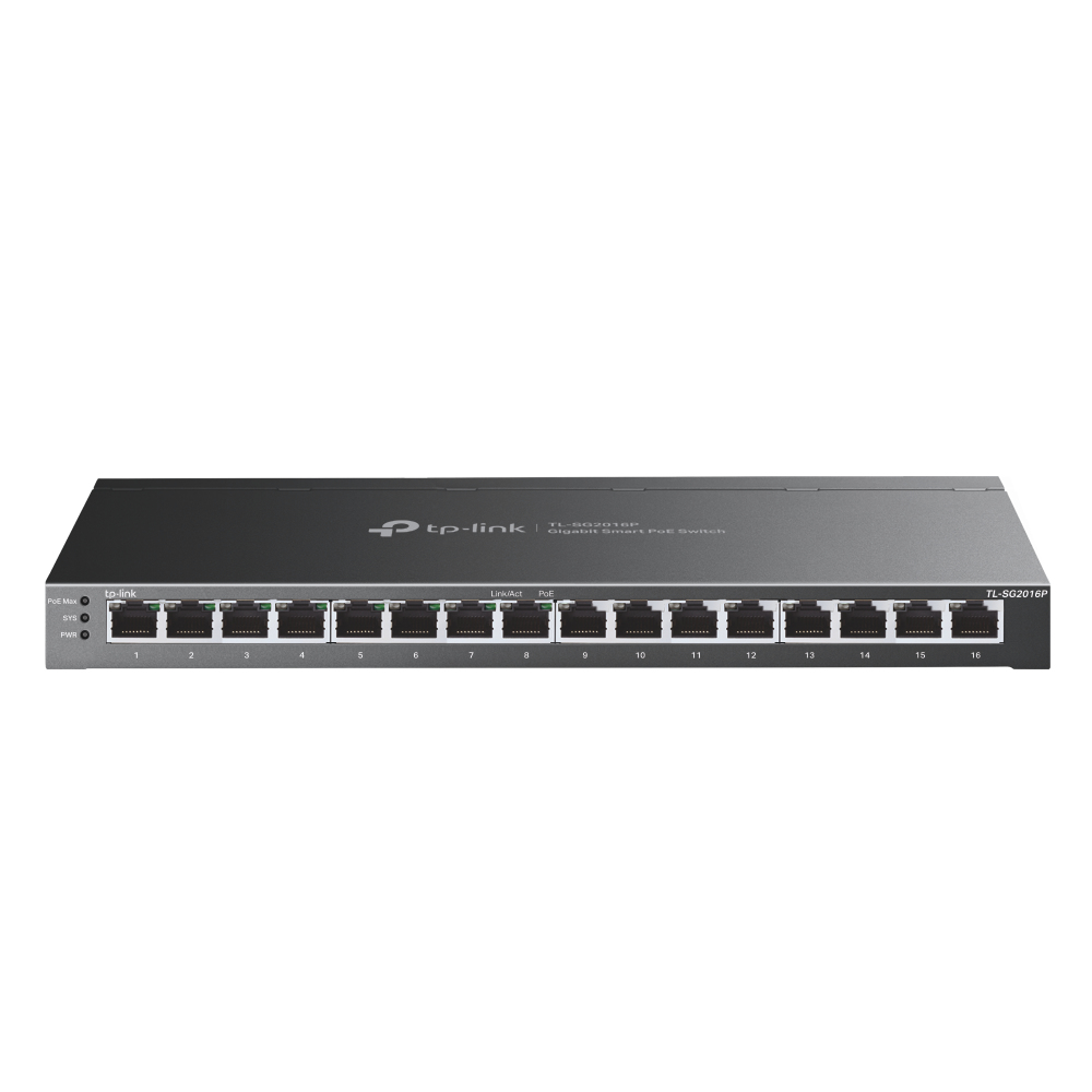 Switch Tp-link Omada 16 PTS Gigabit Gerenciavel 8P Poe+ TL-SG2016P