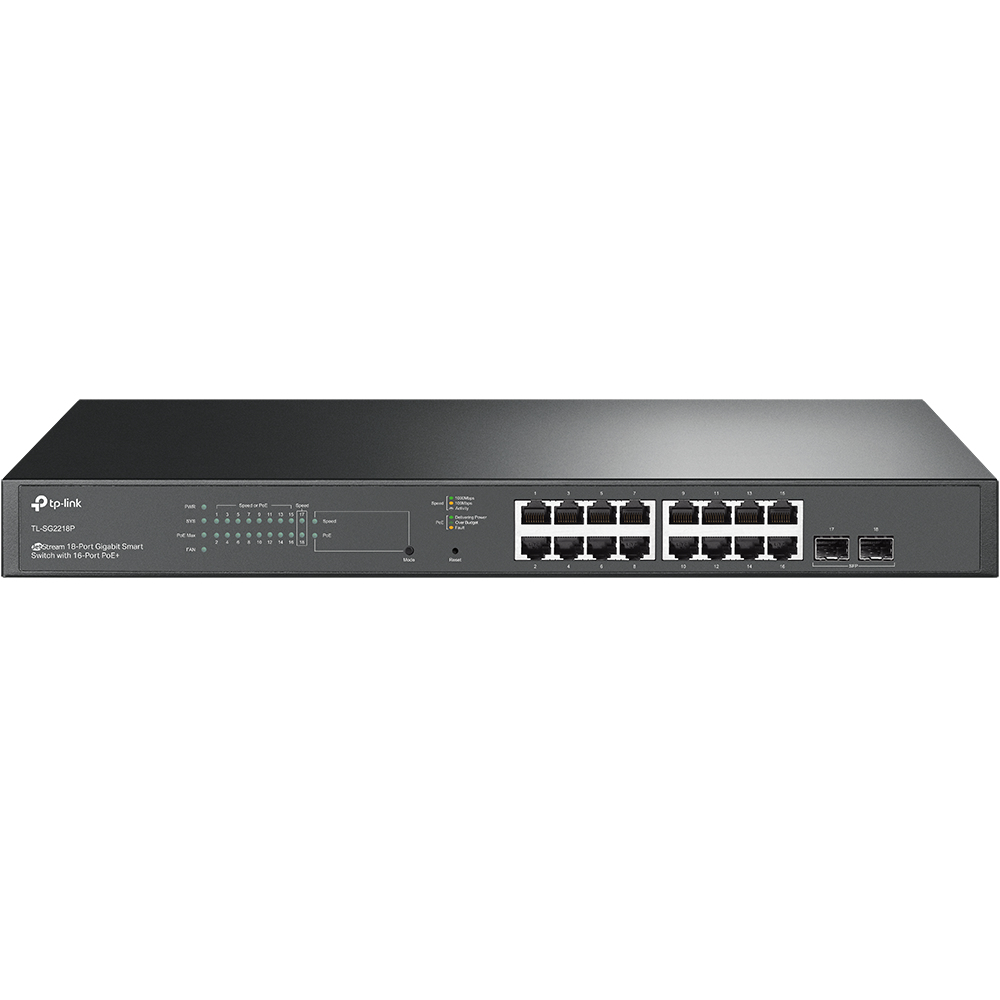 Switch Tp-link Omada 18 PTS Gigabit Gerenciavel 16P Poe+ 2P SFP TL-SG2218P