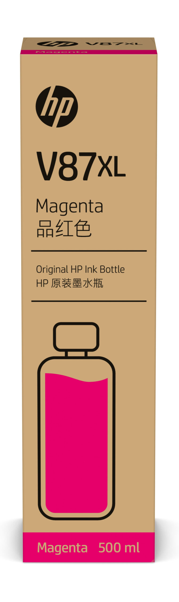 HP Inc. CARTUCHO TINTA PLOTTER HP V87XL MAGENTA ENGARRAFADO 500ML