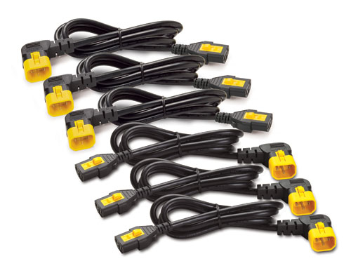 APC KIT DE (6) CABOS DE  ENERGIA IEC C13 P IEC C14  90GRAUS  1 8M