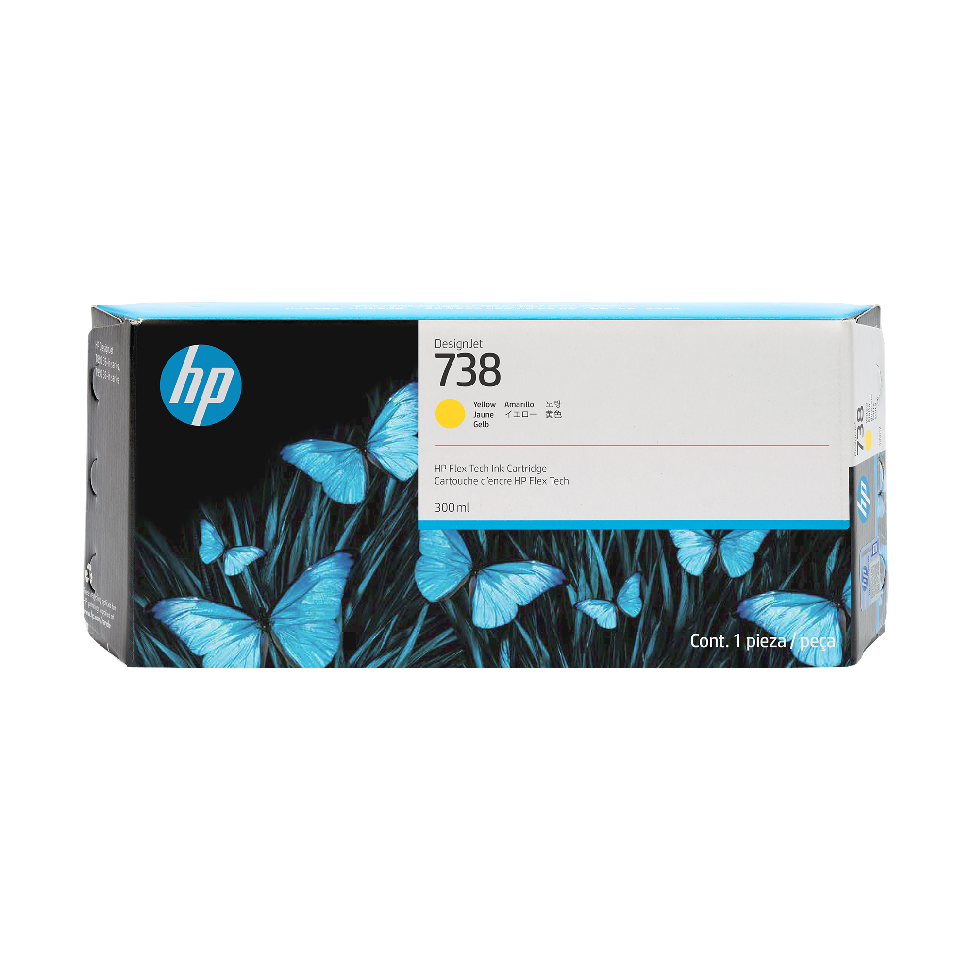 HP Inc. CARTUCHO TINTA HP 738 AMARELO 300 ML