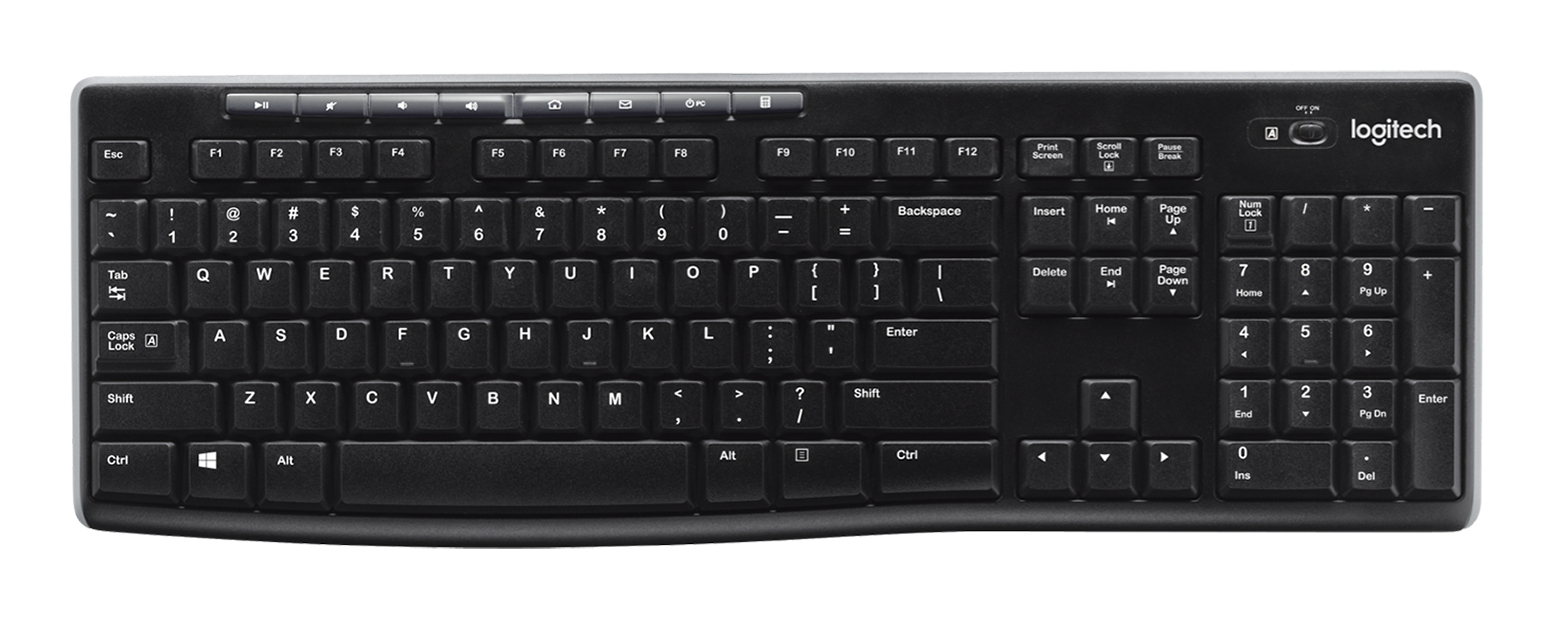 Logitech TECLADO SEM FIO LOGITECH K270 CINZA W