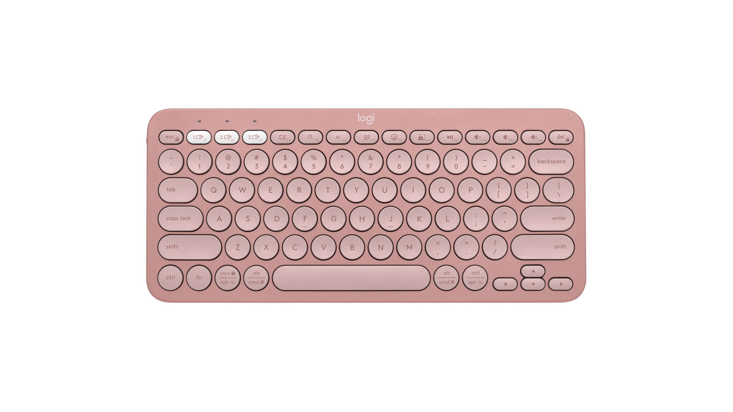 Logitech TECLADO SEM FIO BT LOGITECH PEBBLE KEYS 2 K380S ROSA B