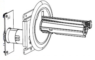 Zebra KIT LINER TAKE-UP SPINDLE AND MOTOR ASSEMBLY ZT410 ZT411