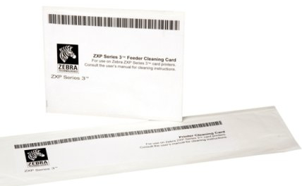 Zebra ZXP3 -  KIT LIMPEZA - 4 CARTOES PARA MECANISMO DE IMPRESSAO