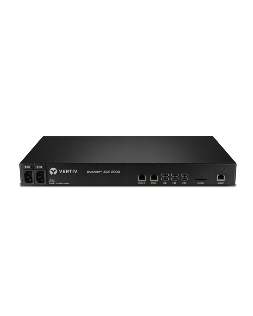 Vertiv 32-PORT ACS8000 CONS. SYSTEM W/ DUAL AC POWER SUP. ANAL. MODEM