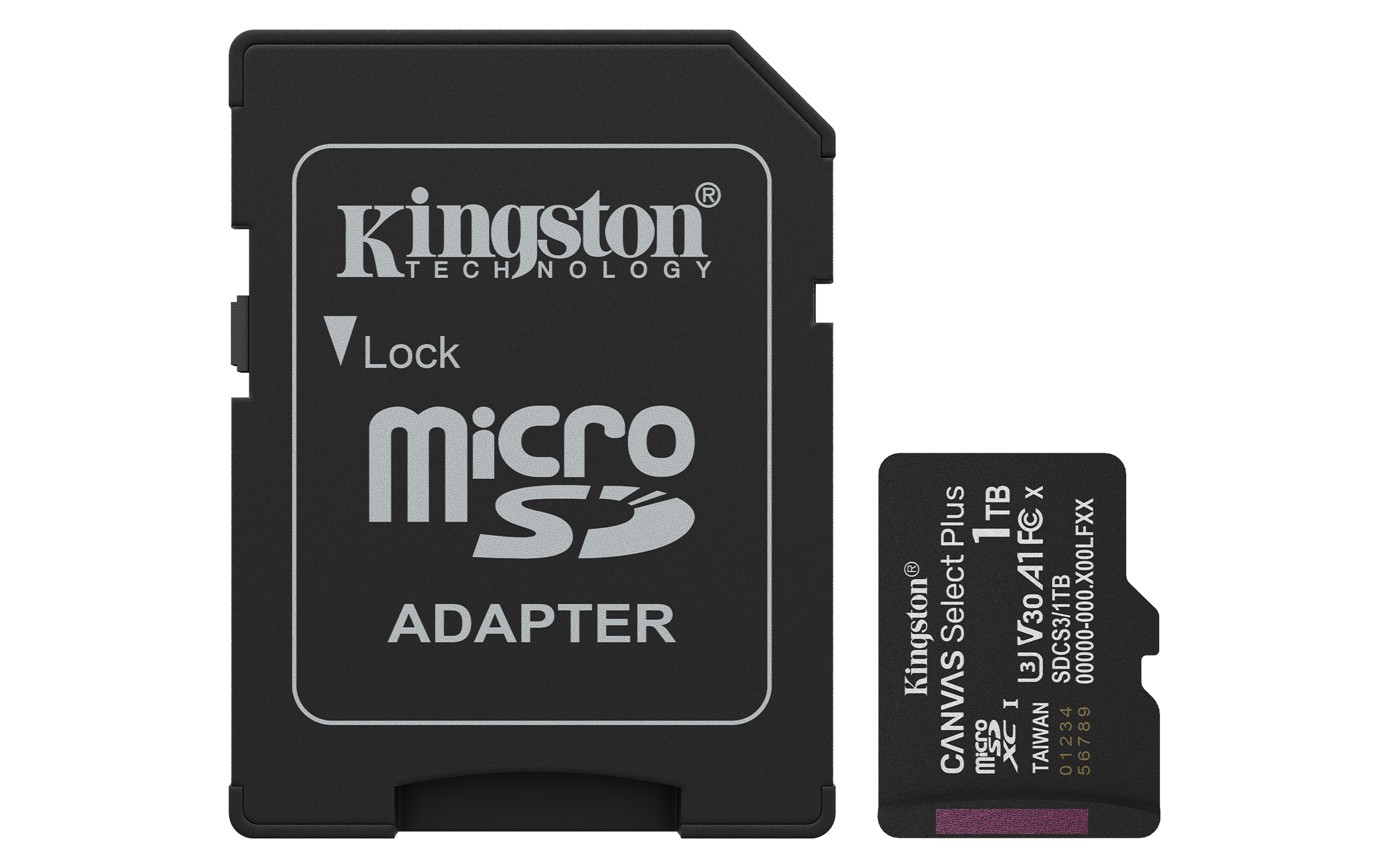 Cartao de Memoria Kingston Micro Sdxc 1TB Canvas Select Plus GEN3 C/ Adaptador - Sdcs3/1TB