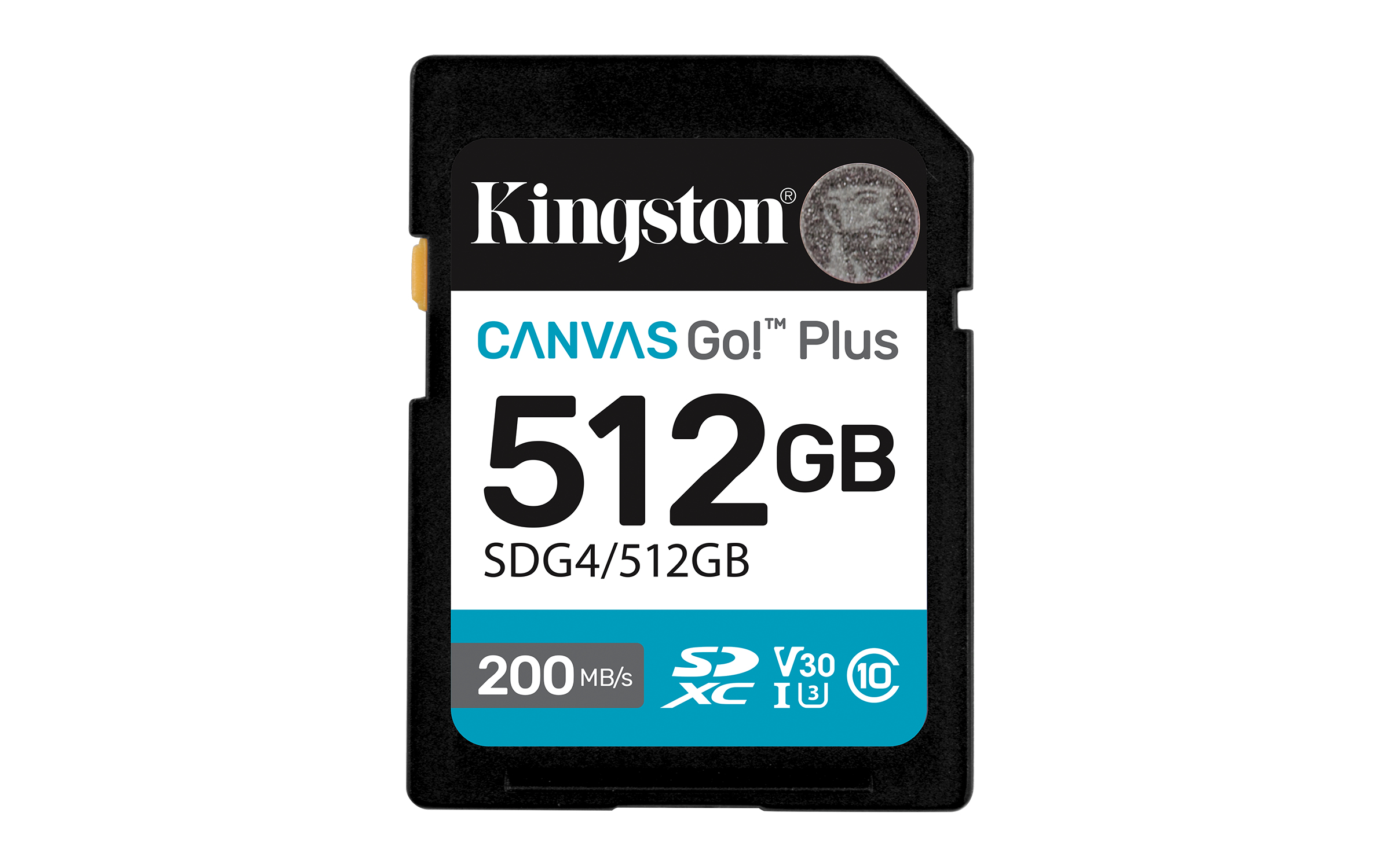 Cartao de Memoria Kingston SD 512GB Canvas GO Plus Classe 10 Leitura 200MB/S Gravação 160MB/S - S...