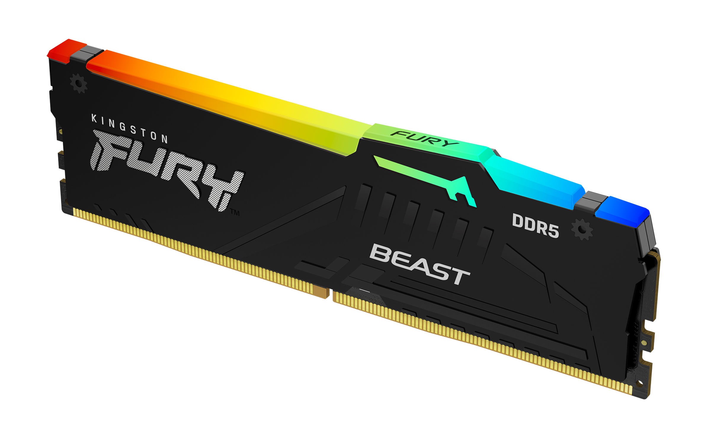 Memoria 32GB DDR5 5200MTS CL40 Kingston Fury Beast RGB XMP 3.0 - Desktop - KF552C40BBA-32