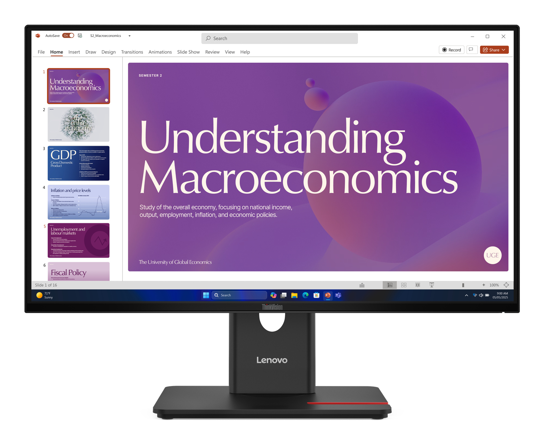 Lenovo PCs MONITOR LENOVO T24D-40 23.8-INCH IPS 3 ANOS
