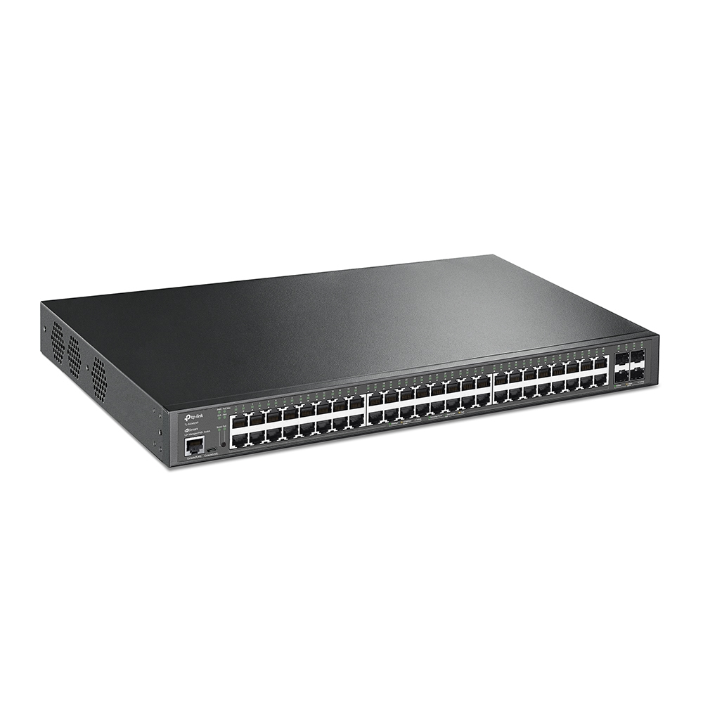 Switch Gerenciável TL-SG3452XP 48 Portas Gigabit PoE+ com 4 Portas 10GE SFP+ L2+