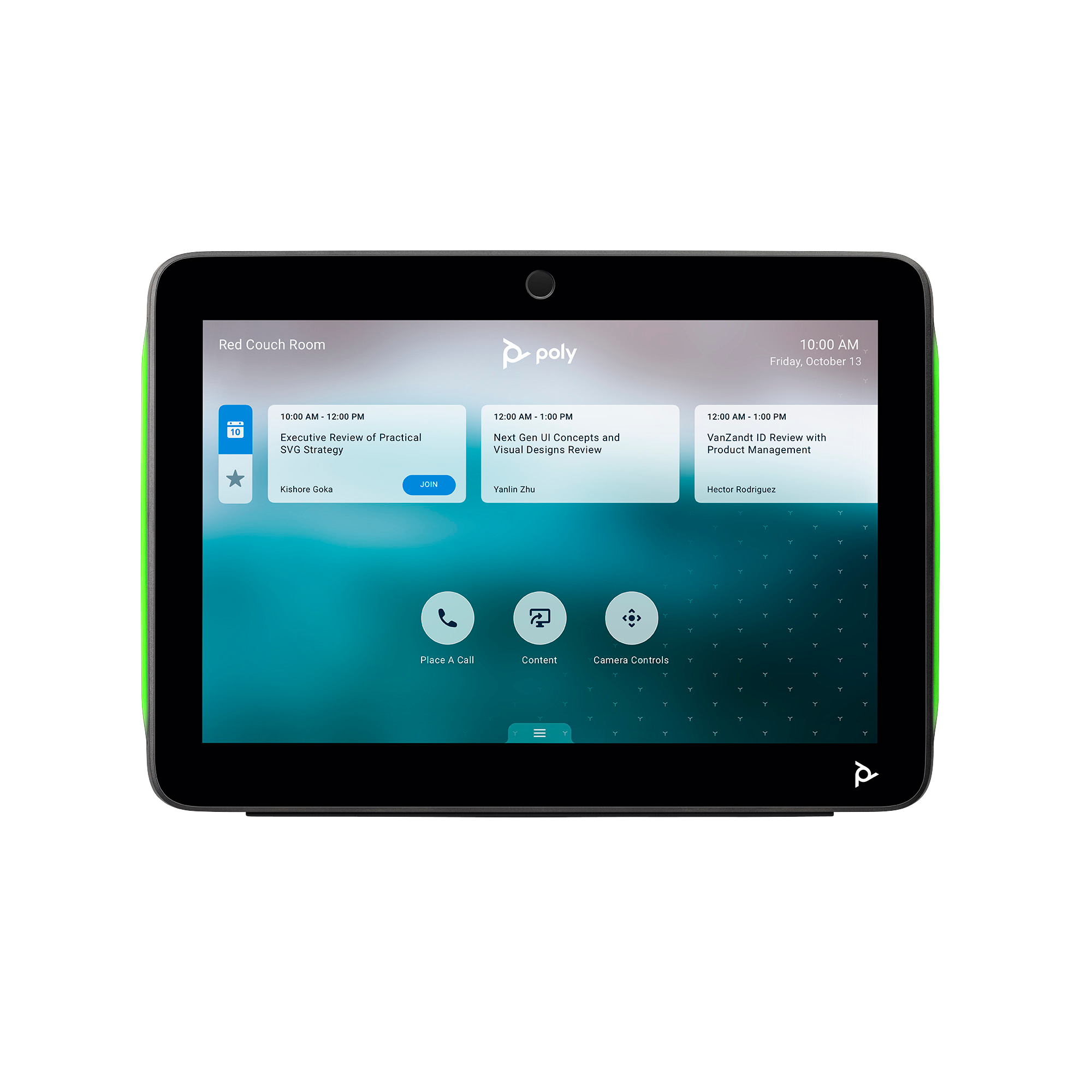 Poly PAINEL TOUCH POLY TC10 PRETO INCL. SUPORTE DE PAREDE