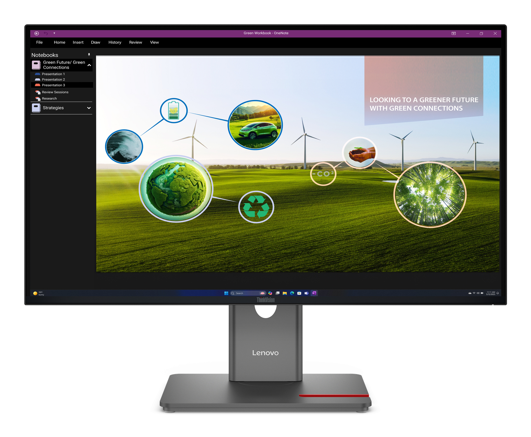Lenovo PCs MONITOR LENOVO P27Q-40  27-IN QHD IPS