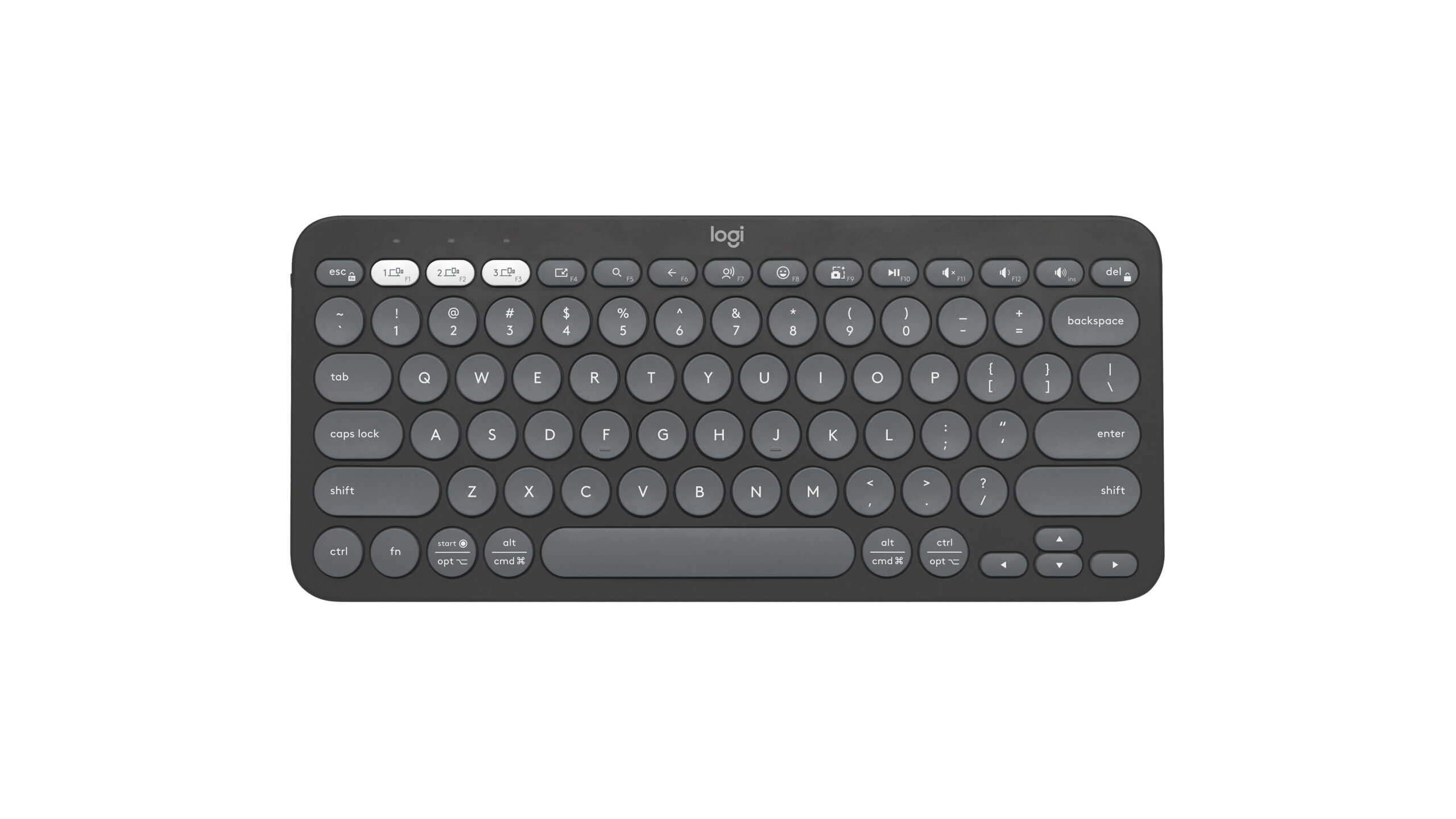 Logitech TECLADO SEM FIO BT LOGITECH PEBBLE KEYS 2 K380S GRAFITE W