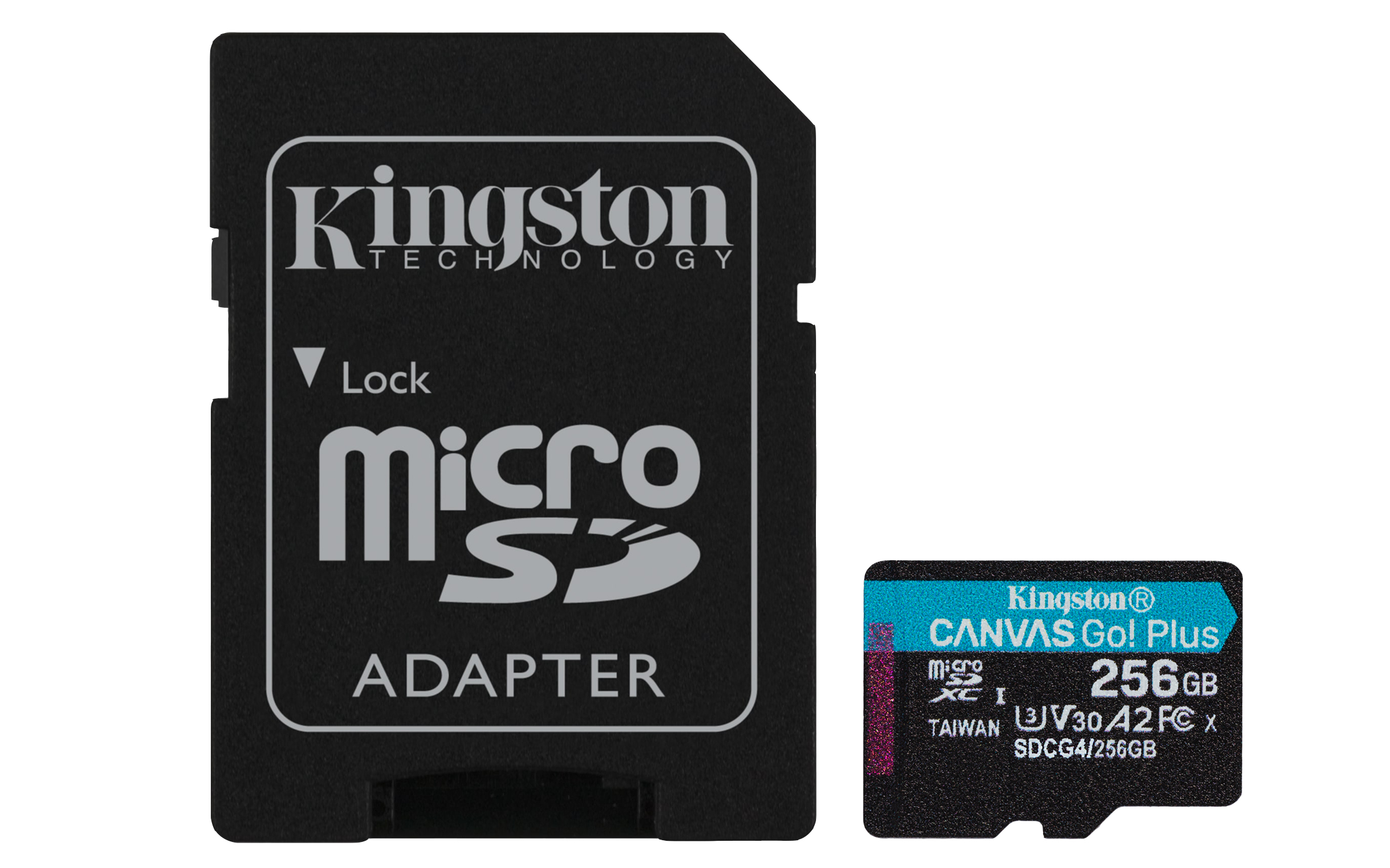 Cartao de Memoria Kingston Micro SD 256GB Canvas GO Plus CLASSE0 C/ Adaptador Leitura 200MB/S Gra...