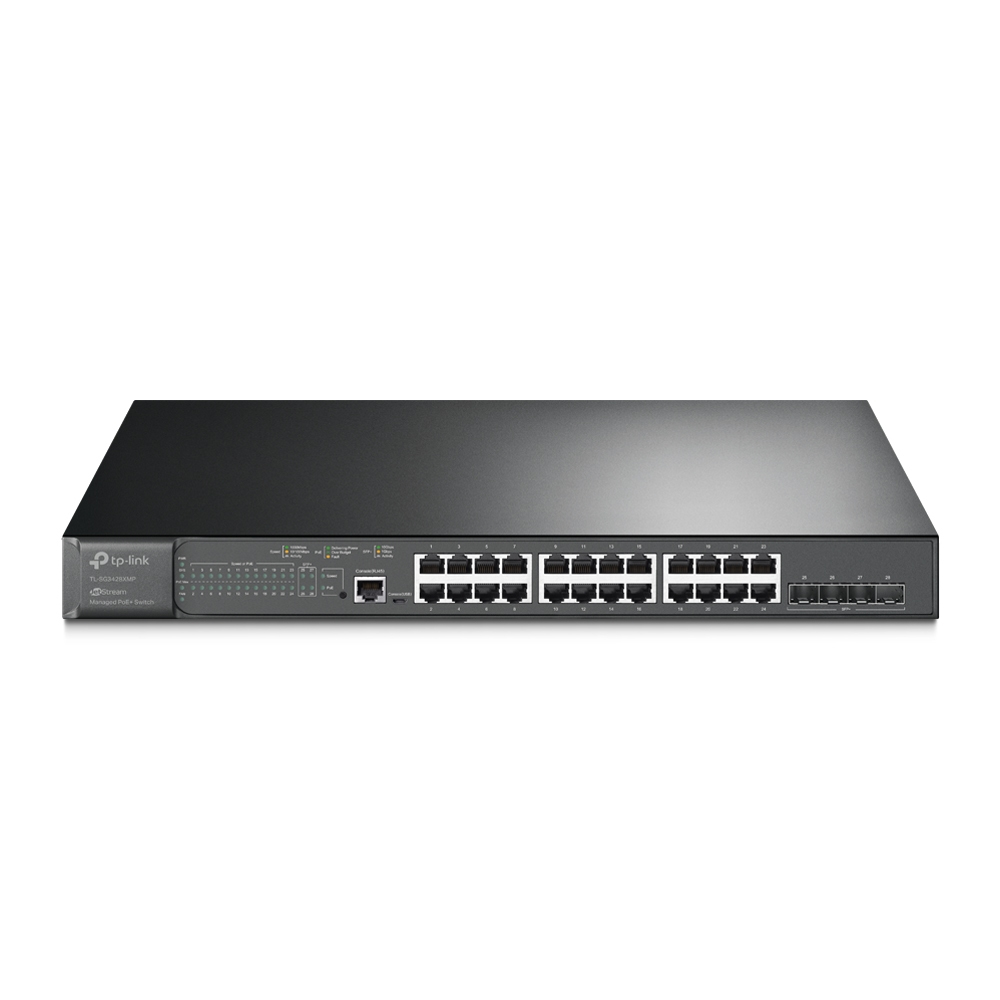 Switch Tp-link Omada 28 PTS Gigabit Gerenciavel 24P Poe+ 4P Sfp+ 10GE TL-SG3428XMP