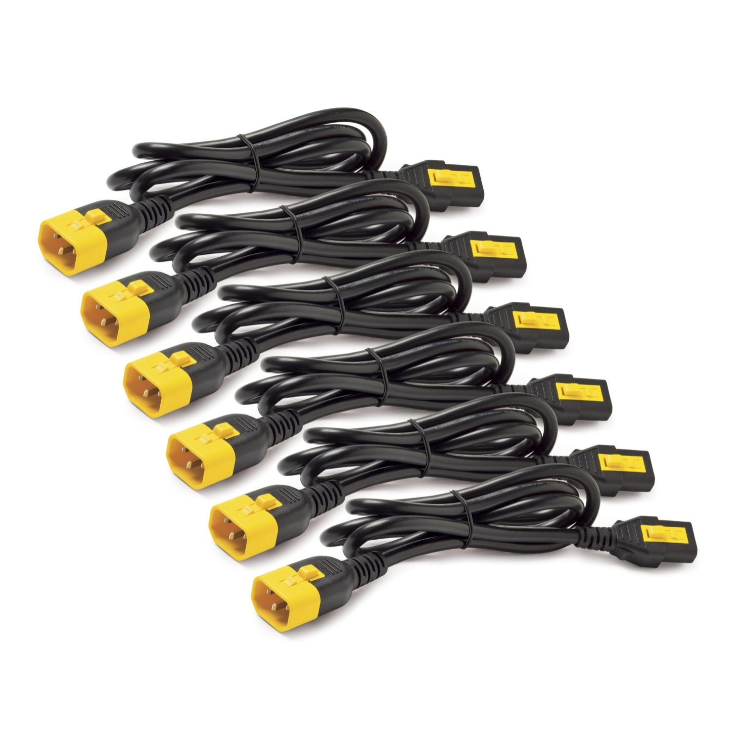APC KIT (6) CABOS DE  ENERGIA  10A 100V-230V IEC C13 PARA IEC C14 1.8M