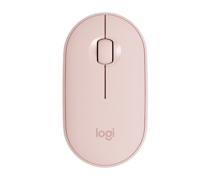 Mouse Optico sem fio Pebble M350 Rosa Logitech
