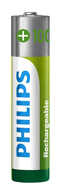 Philips PILHA PHILIPS REC AAA 1.2V 1.000MAH COM 4 UNIDADES