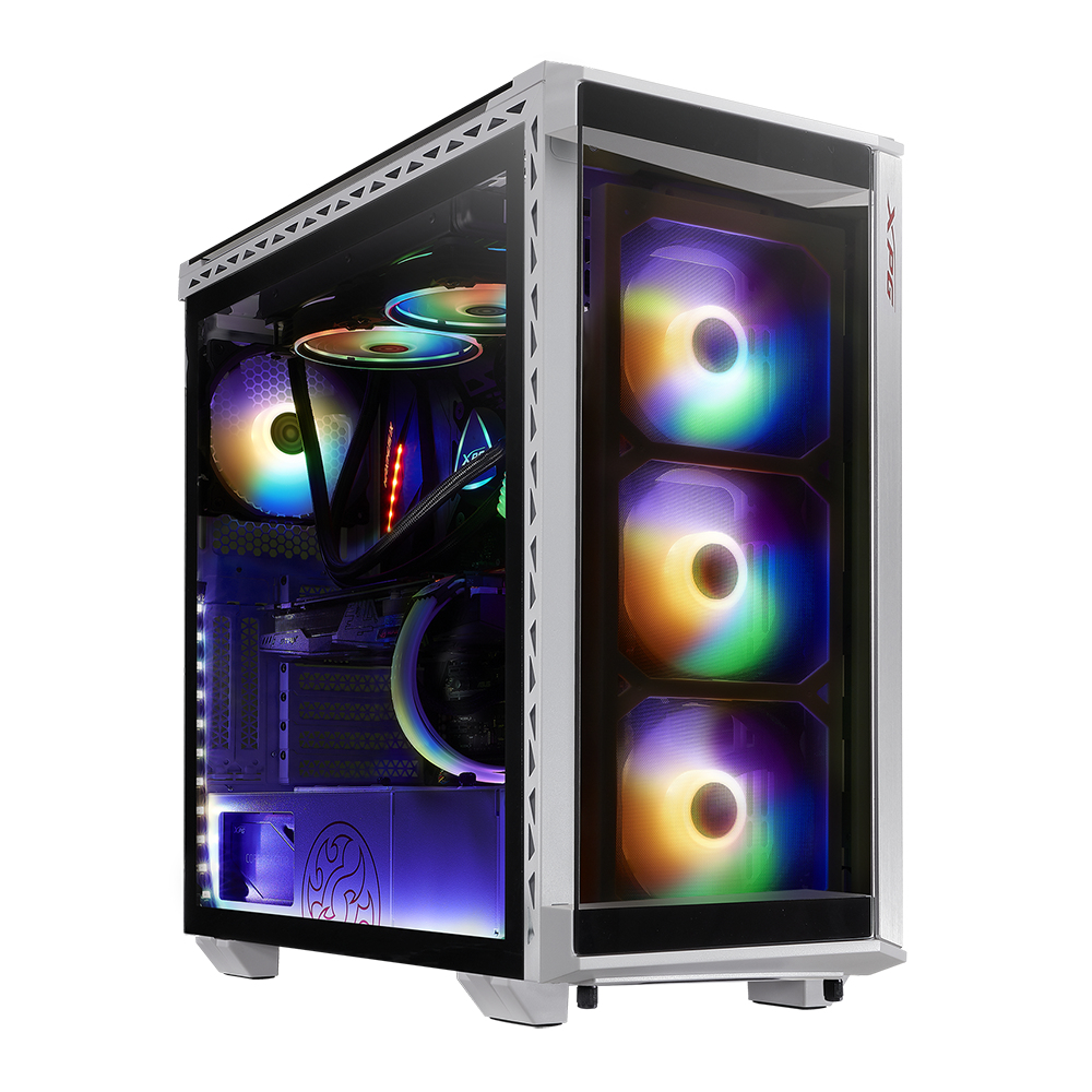 Gabinete Gamer Micro Atx/ Atx/ Mini Itx/ E-atx sem Fonte Battlecruiser-whcww Branco Xpg