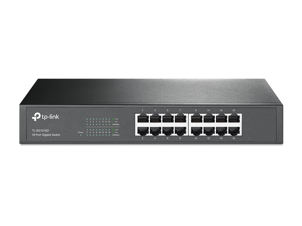 Switch TP-Link TL-SG1016D 16p 10/100/1000 Mbps