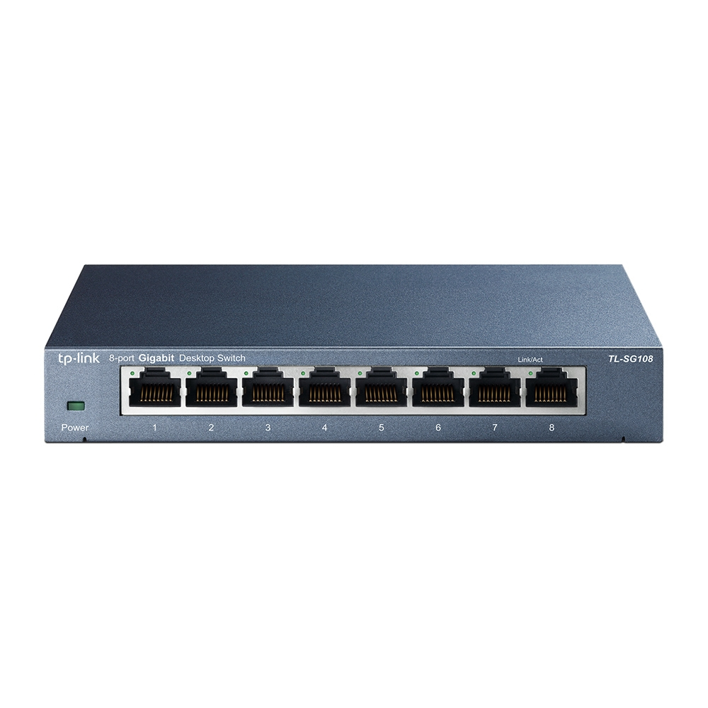 Switch Gigabit TP-Link TL-SG108 - 8 Portas RJ45 10/100/1000 Mbps
