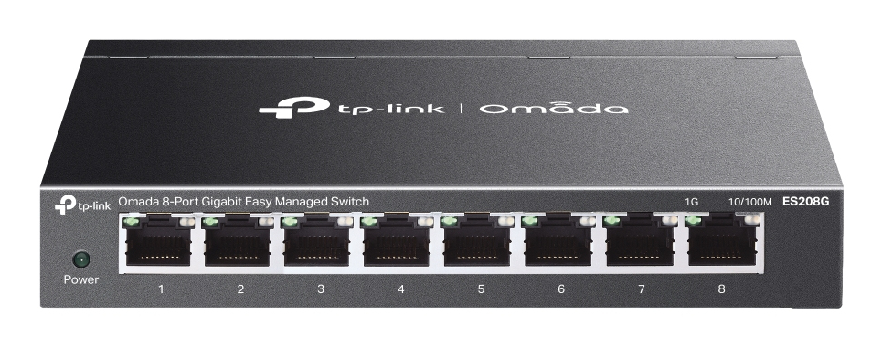 Switch Tp-link Omada 8 PTS Gigabit Gerenciavel ES208G