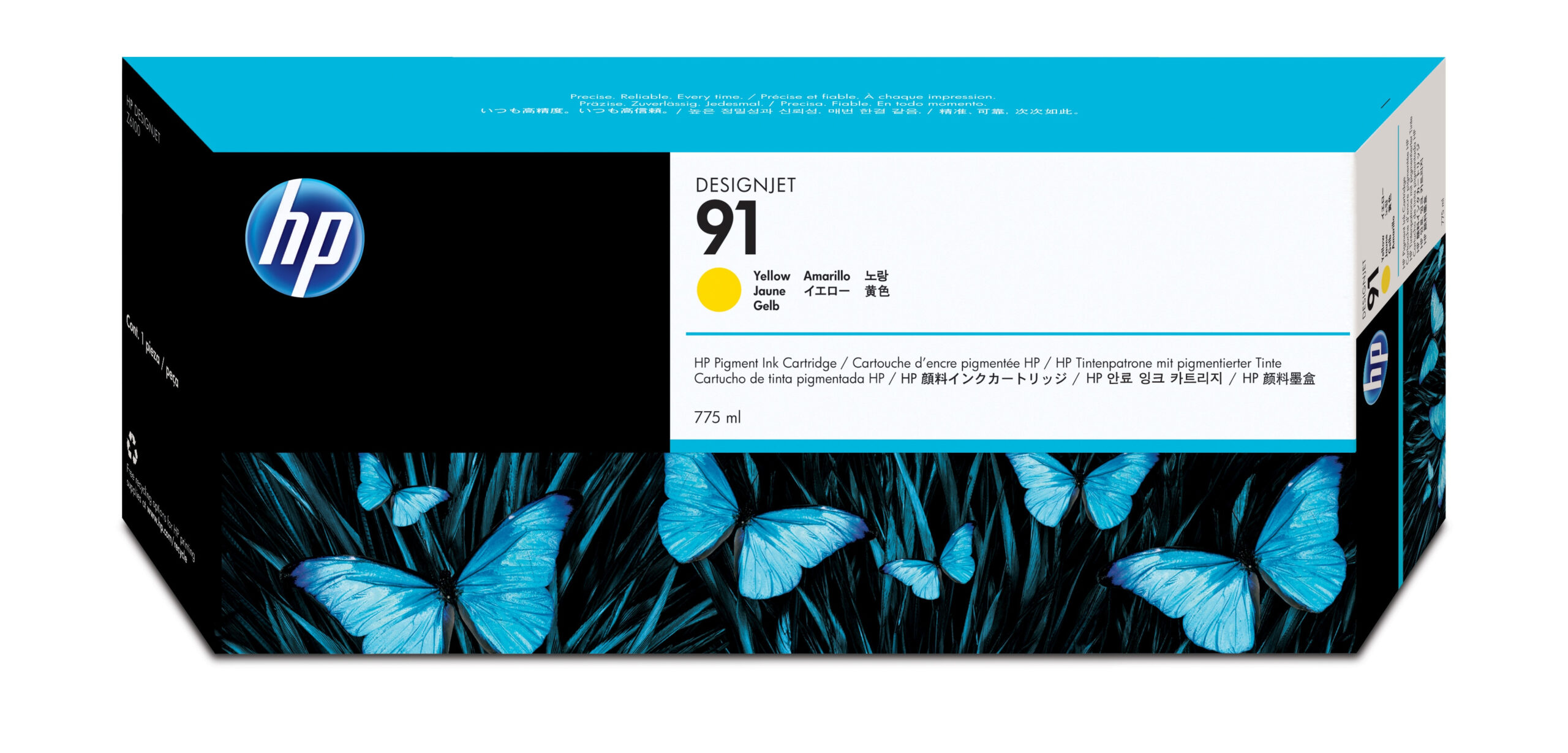 HP Inc. CARTUCHO TINTA PLOTTER HP 91 AMARELO 775 ML