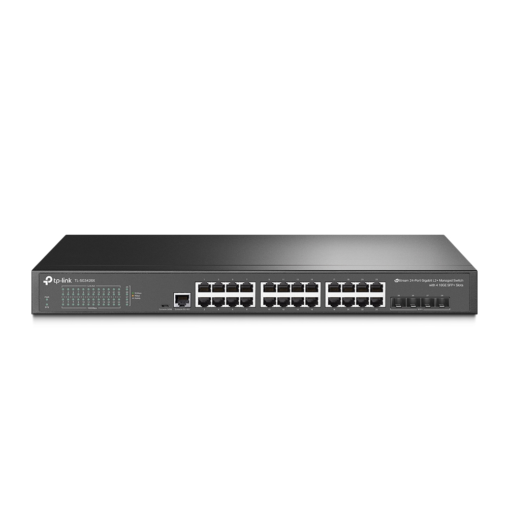 Switch TP-LINK Gigabit 24 Portas e 4 SFP 10GE