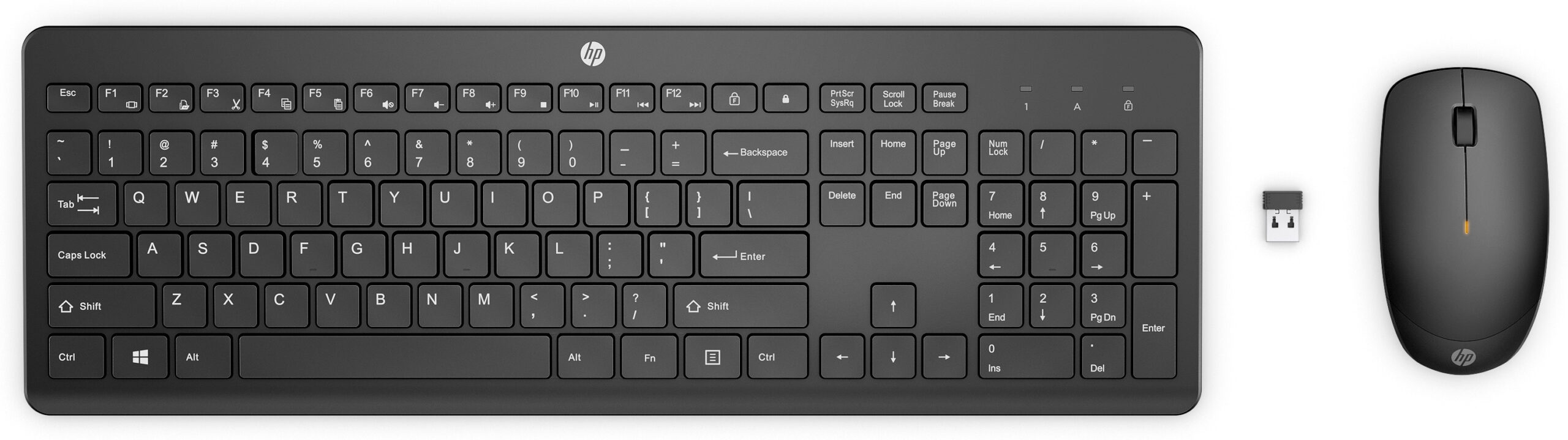 Kit Teclado e Mouse HP HPCM 235 Sem Fio Preto