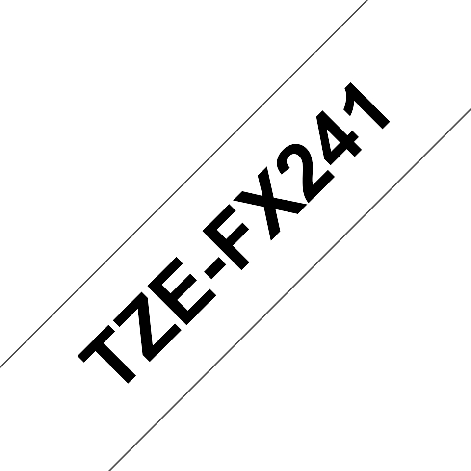 Fita Brother Preto/Branco para Rotuladores TZEFX241