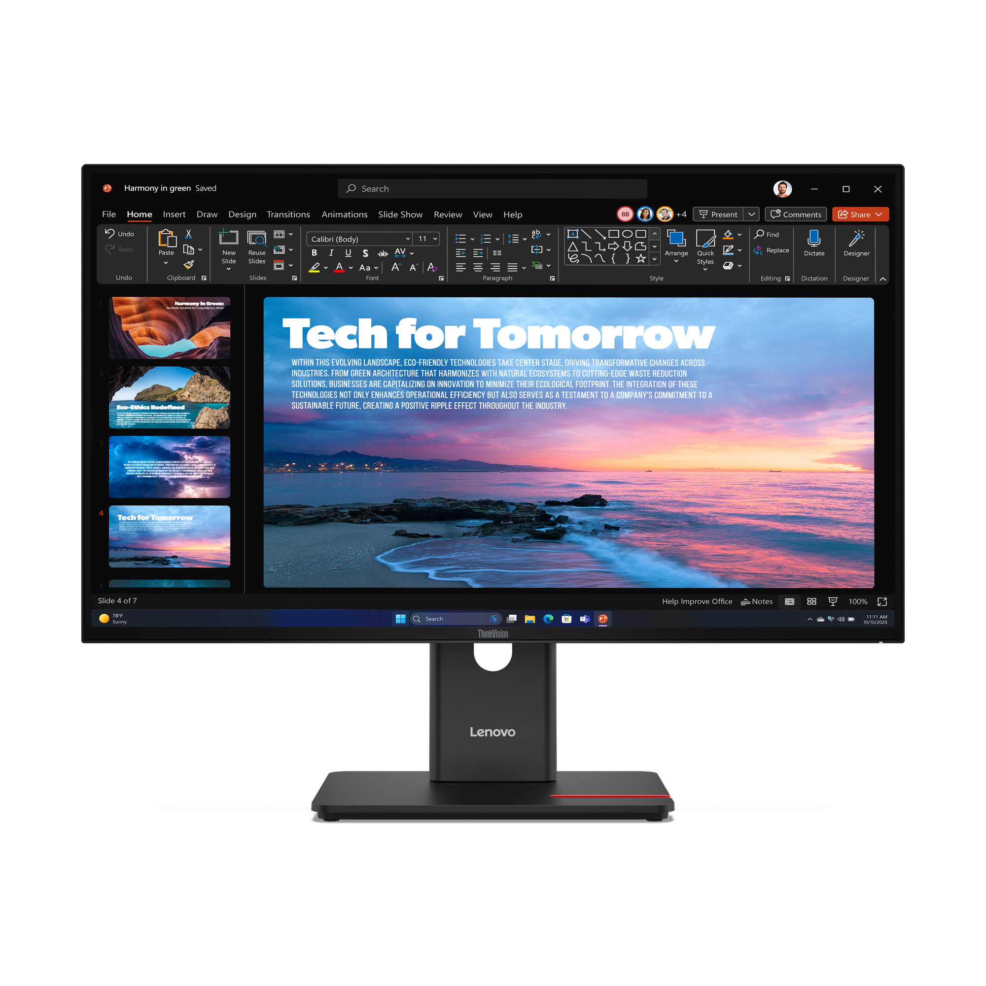 Lenovo PCs MONITOR LENOVO T27QD-40 27-IN QHD IPS
