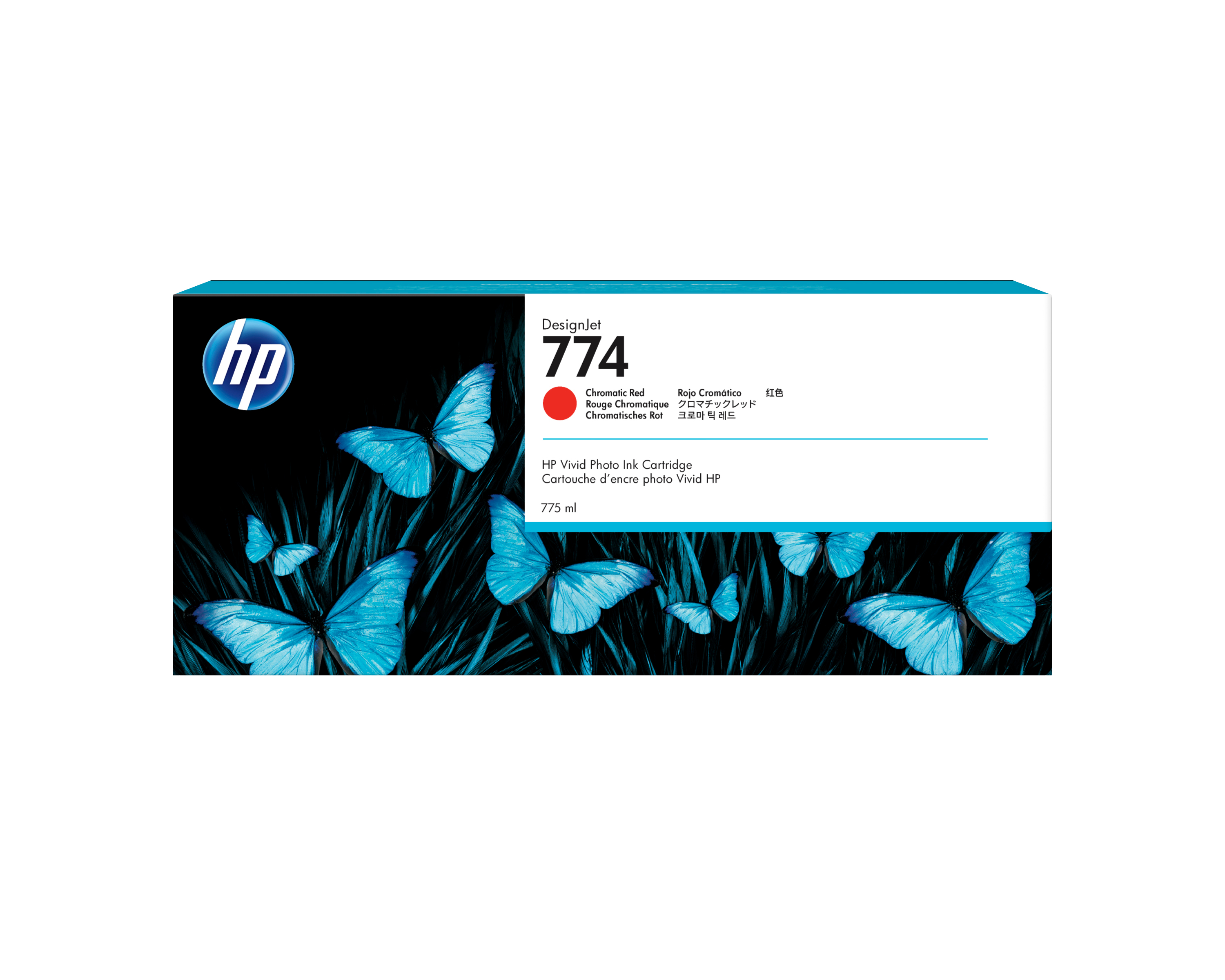 HP Inc. CARTUCHO TINTA PLOTTER HP 774 VERMELHO CROMATICO 775ML