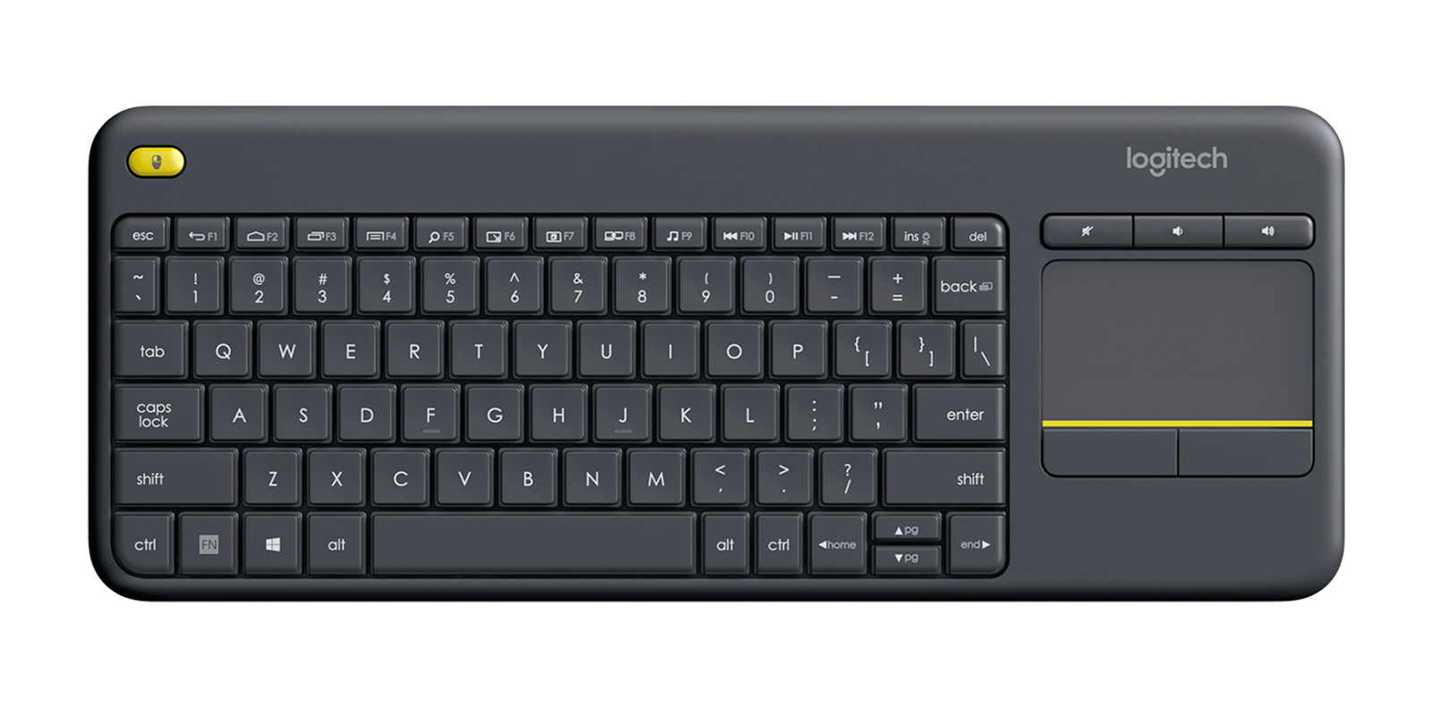 Logitech TECLADO SEM FIO LOGITECH COM TOUCH K400 PLUS CINZA W