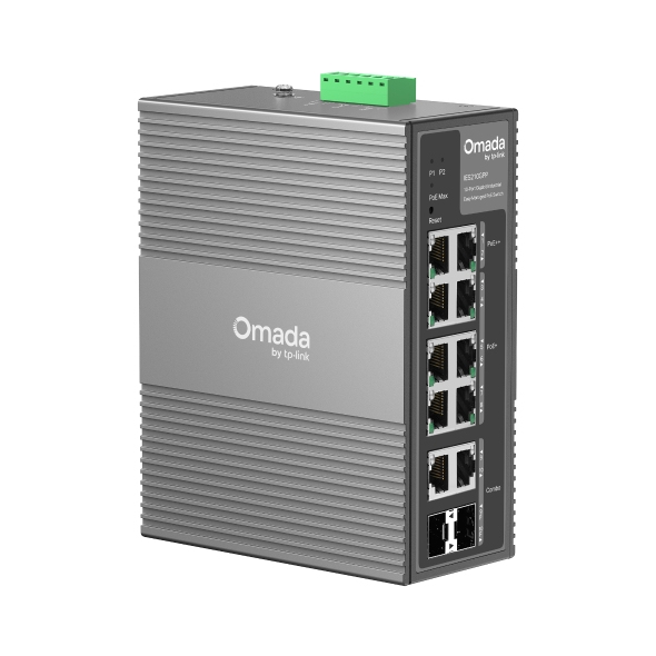 Switch Tp-link 10 PTS Gigabit Gerenciavel 6P Poe+ 2P Poe++ 2P SFP IES210GPP
