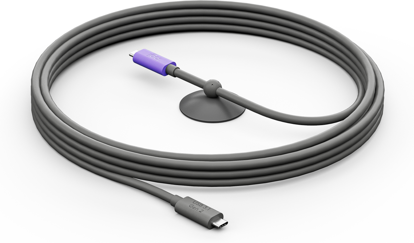 Logitech VC LOGI-VC CABO USB ATIVO 5M GRAFITE PARA MEETUP 2