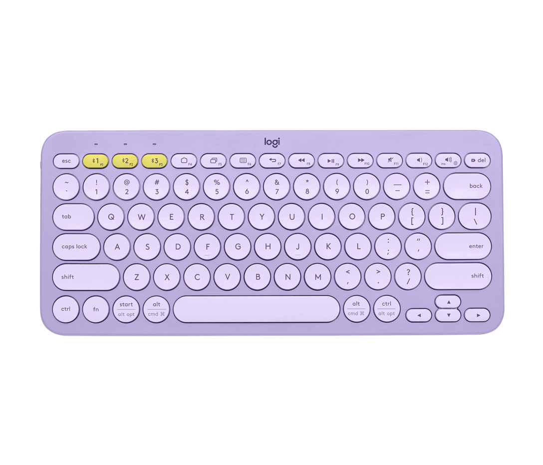Teclado Bluetooth K380 Multi-device Lavanda Logitech