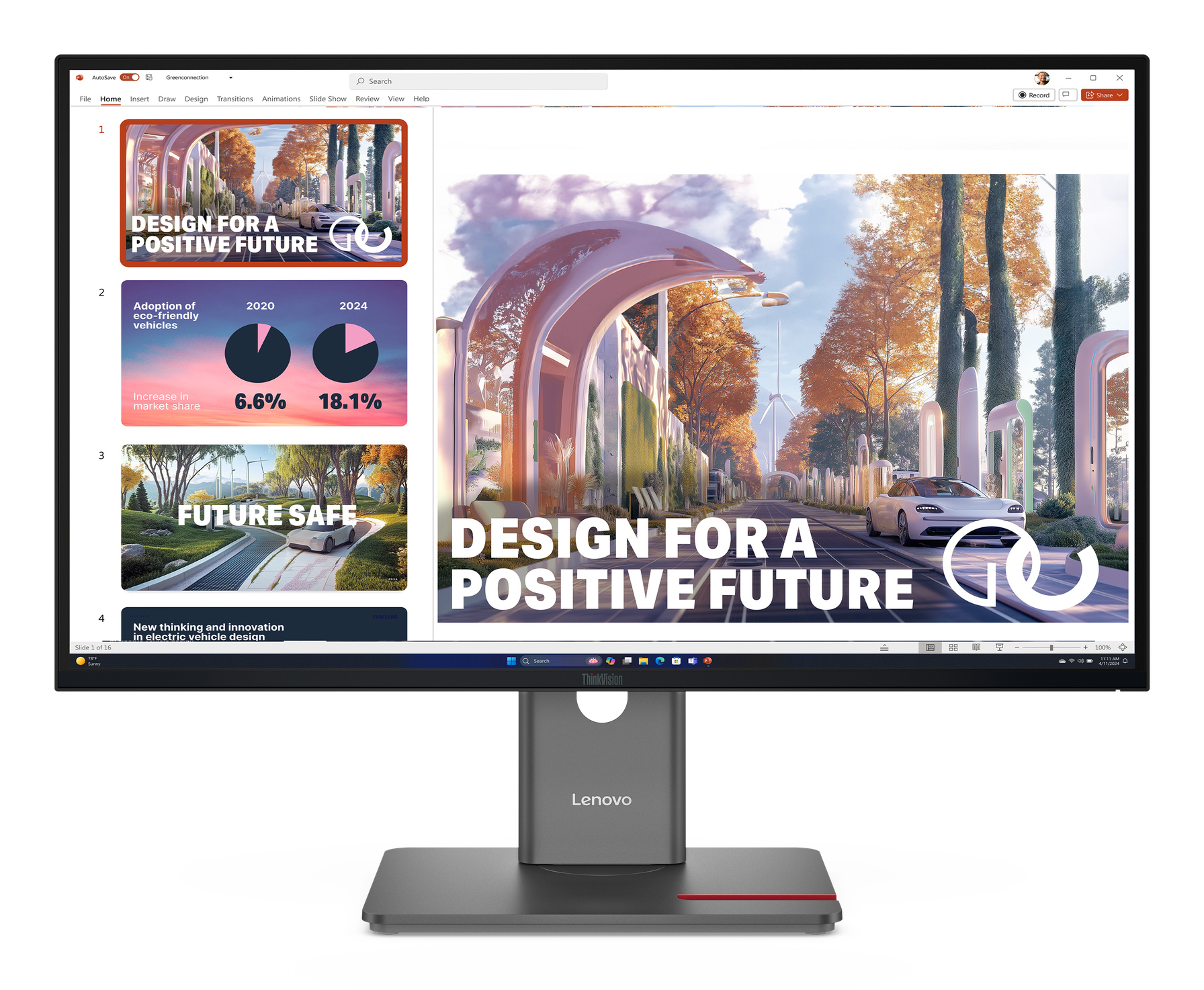 Lenovo PCs MONITOR LENOVO P27QD-40 27-IN QHD IPS