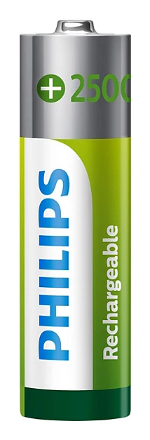 Philips PILHA PHILIPS REC AA 1.2V 2.500MAH COM 4 UNIDADES