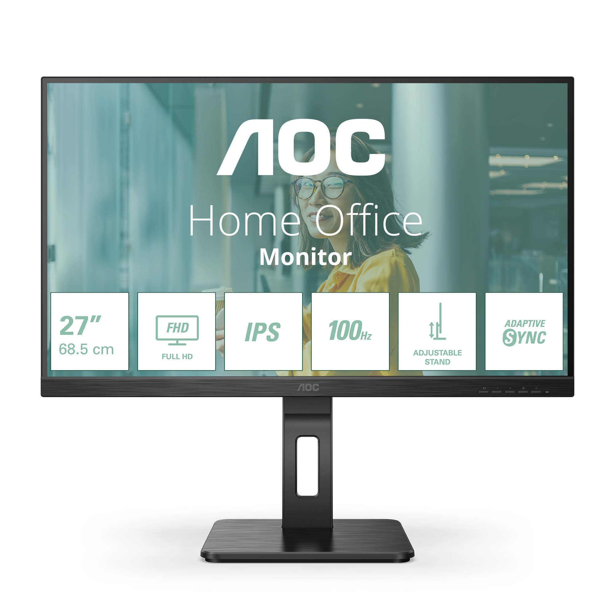 AOC MONITOR AOC 27P2Q 27 AJUSTAVEL 75HZ 4MS IPS WIDE