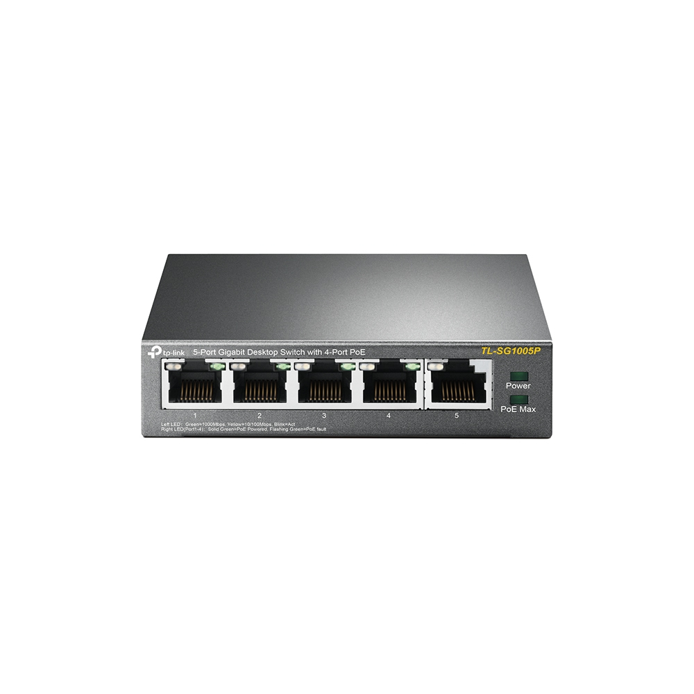 TP-Link SWITCH TP-LINK SG1005P 5 PORTAS GIGABIT POE