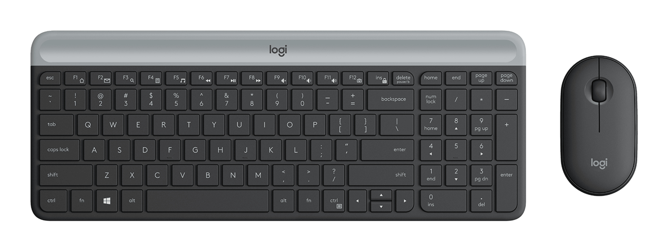 Logitech COMBO TECLADO E MOUSE SEM FIO LOGITECH MK470 GRAFITE W