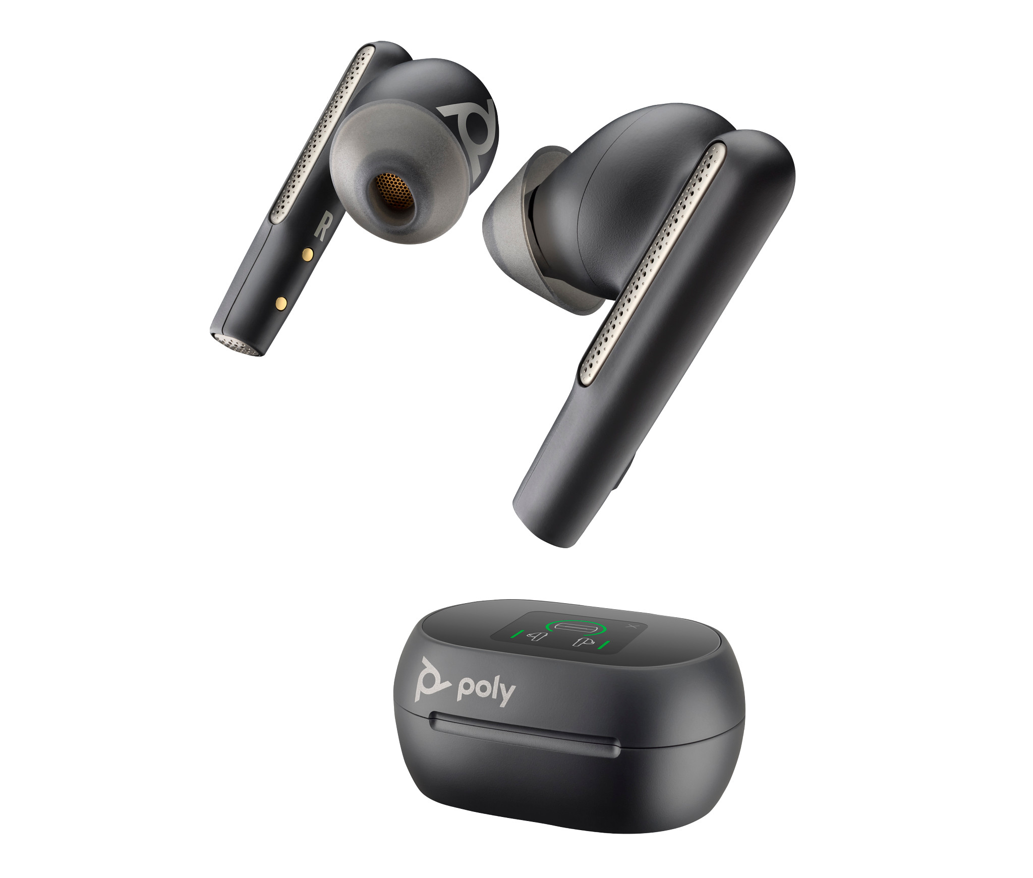 Poly EARBUDS VOYAGER FREE 60PLUS BLK TEAMS BLUETOOTH USB-C CASE TOUCH