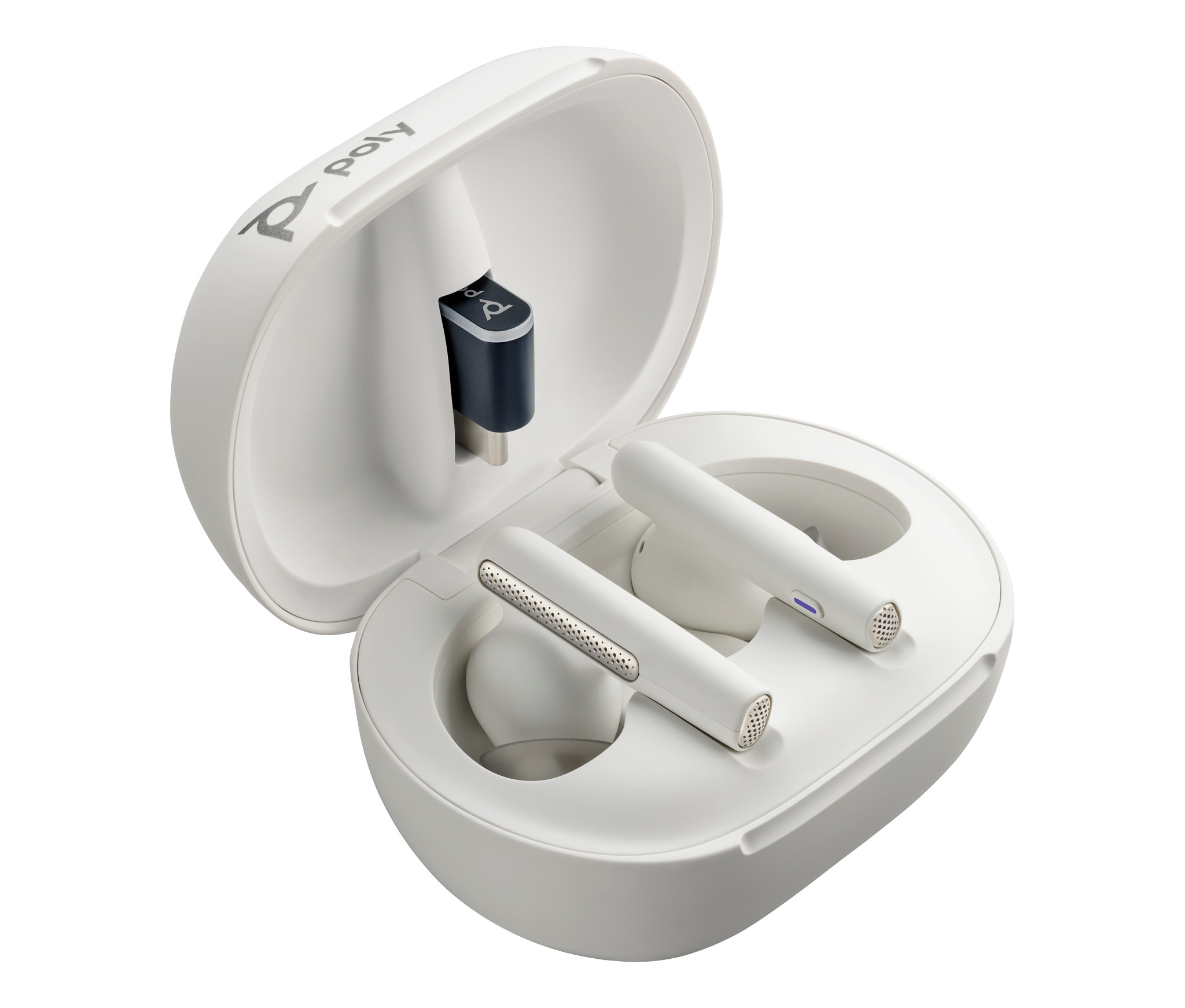 Poly EARBUDS VOYAGER FREE 60PLUS WHT UC BLUETOOTH USB-C CASE TOUCH
